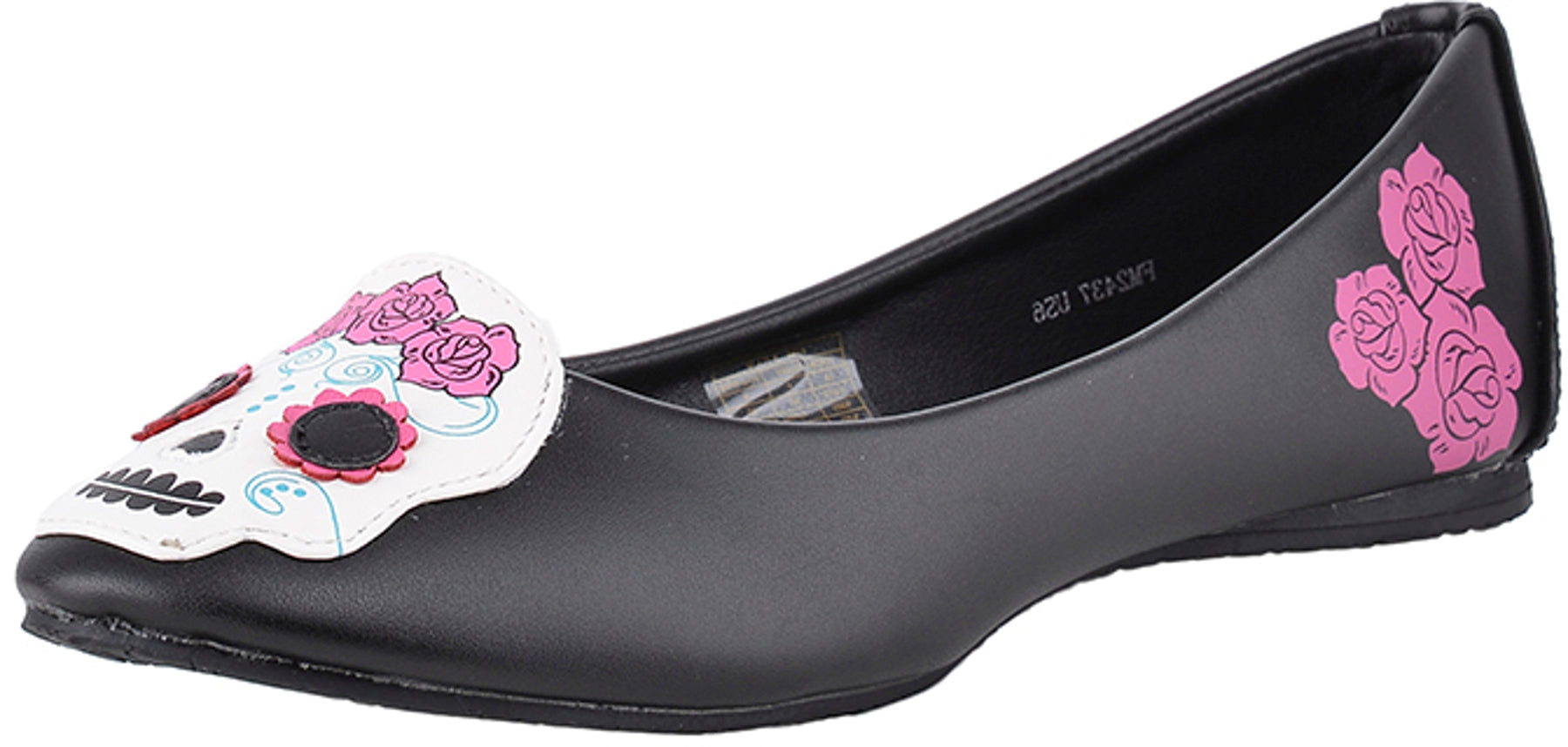 TUK_Sugar_Skull_DAY_OF_THE_DEAD_Flat_BALLERINAS_Schuhe_killer_kirsche