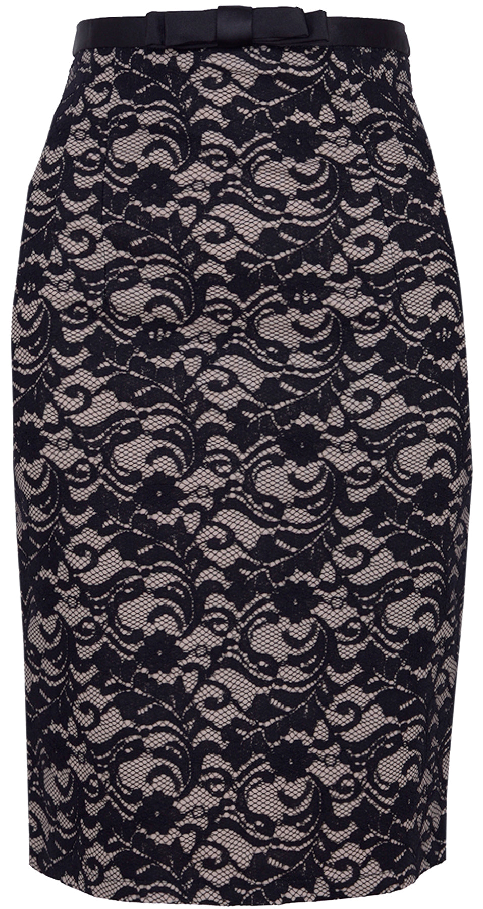 Tess_2-tone_LACE_Pin_Up_Spitzen_Pencil_Skirt_ROCK_-_Schwarz_killer_kirsche