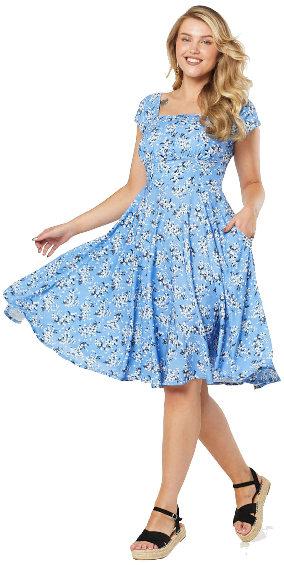 Timeless_IDDA_50s_FLORAL_Vintage_Blumen_SWING_DRESS_Kleid_killer_kirsche_1a5RgEPza2NnwS