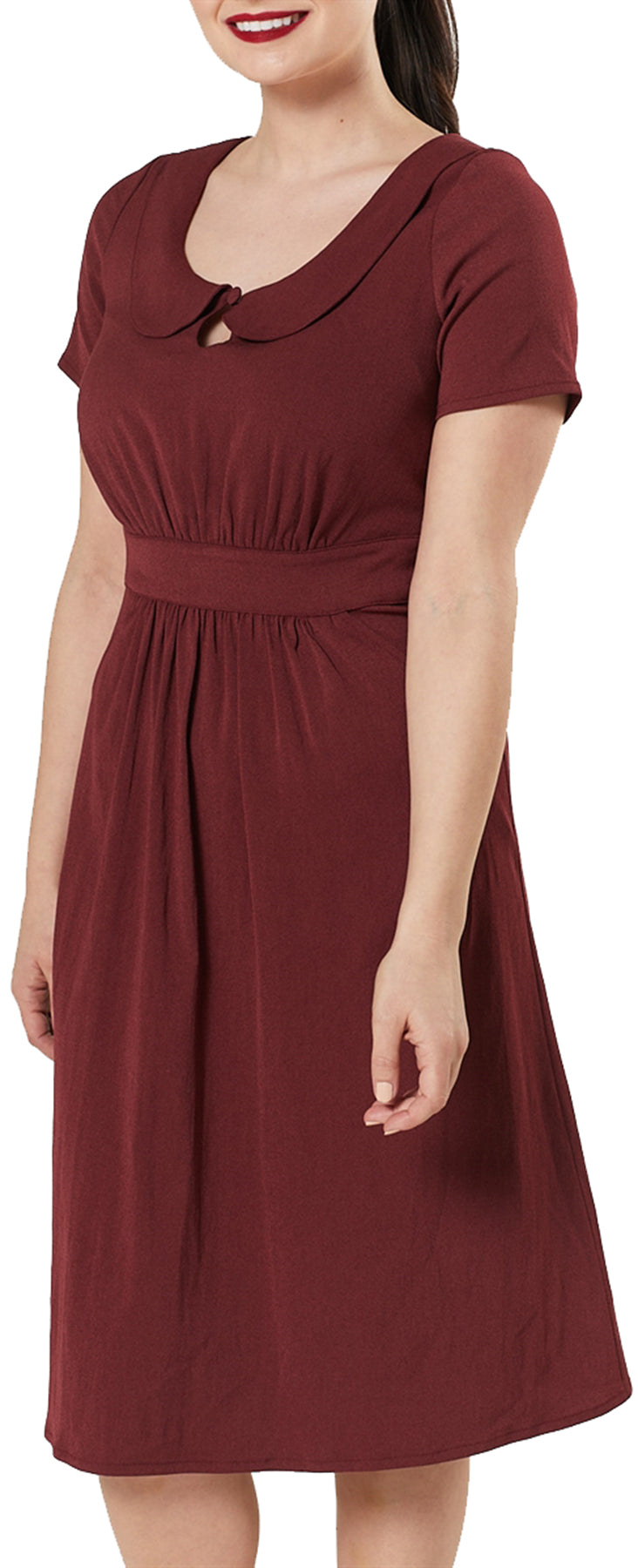 Timeless_London_MAVIS_50s_Peephole_BUBIKRAGEN_Kurzarm_A-LINIE_DRESS_Kleid_killer_kirsche_2