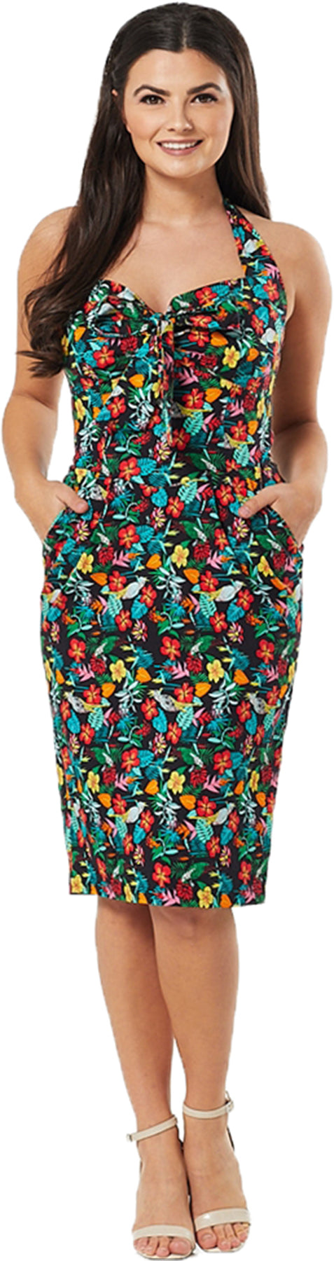 Timeless_London_PIPPA_Tropical_HIBISKUS_50s_Neckholder_PENCIL_Dress_Bleistiftkleid_Killer_Kirsche-1CwVqWepjn4Vvf