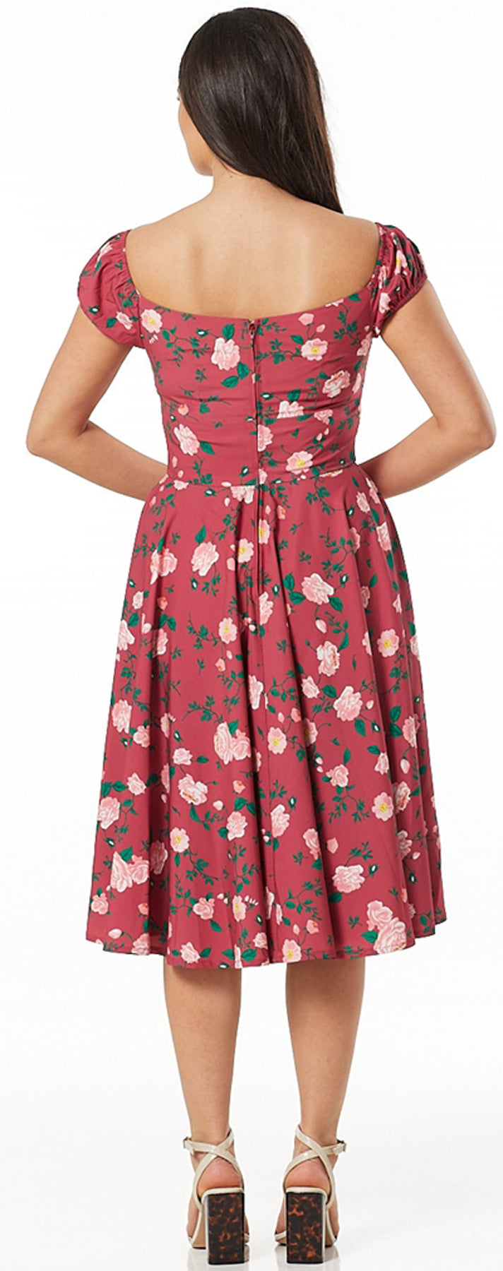 Timeless_London_ROSE_50s_FLORAL_Sweetheart_BLUMEN_Kurzarm_SWING_DRESS_Kleid_killer_kirsche_3XoxcftMkTfCch