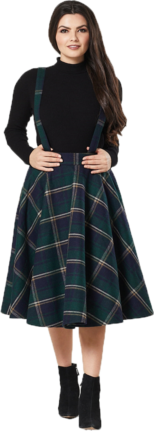 Timeless_London_SOPHIE_Traeger_CHECK_Karo_Swing_Skirt_TELLERROCK_Blau-Gruen_Killer_Kirsche-1XffTV0Me5aJgi