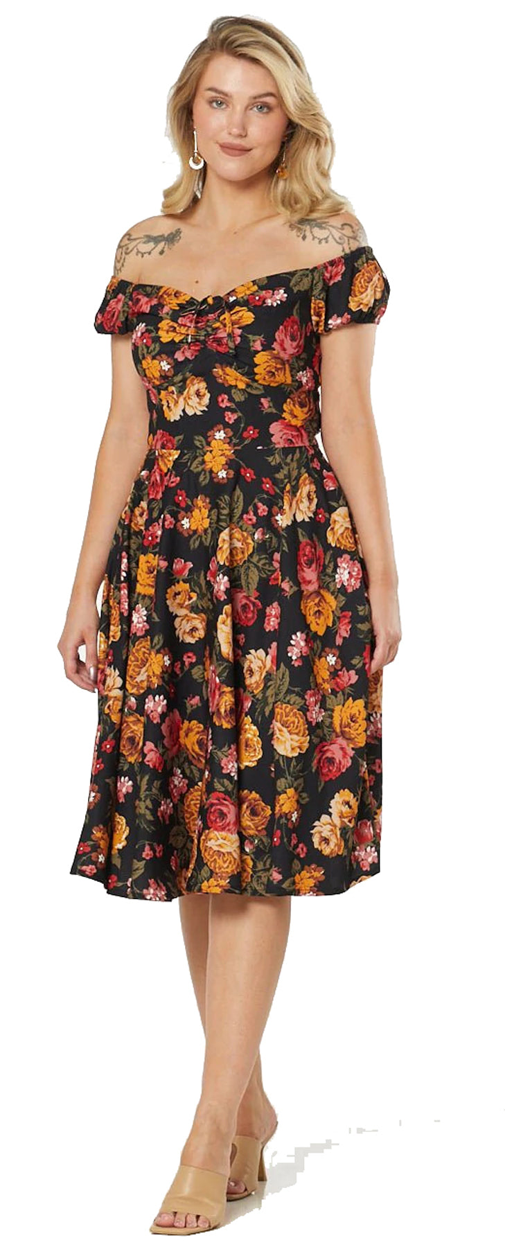 Timeless_MONI_50s_FLORAL_Vintage_Rosen_Roses_Retro_SWING_DRESS_Kleid_killer_kirsche_0
