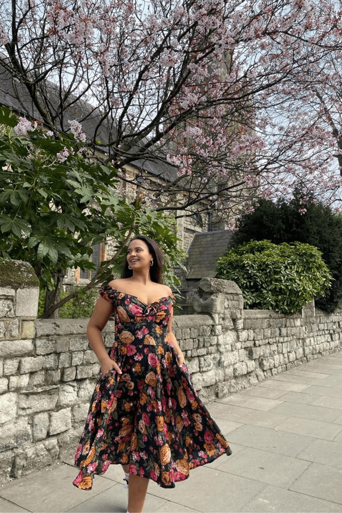 Timeless_MONI_50s_FLORAL_Vintage_Rosen_Roses_Retro_SWING_DRESS_Kleid_killer_kirsche_2