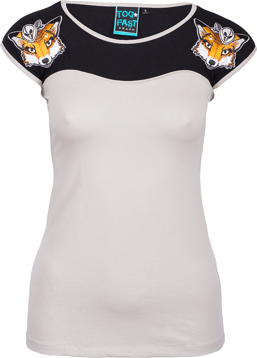 Too_Fast_FOX_Cameo_Fuchs_2-Tone_Retro_SHIRT_Oberteil