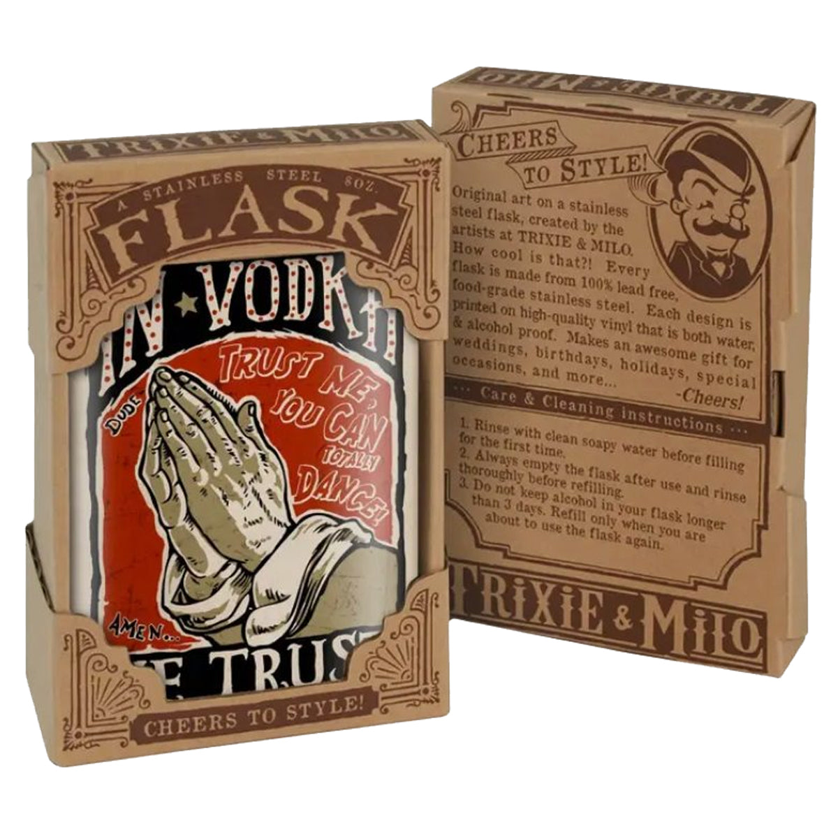 Trixie__Milo_Vodka_Trust__Stainless_Steel_FLASK_Tattoo_Flash_Edelstahl_FLACHMANN-2