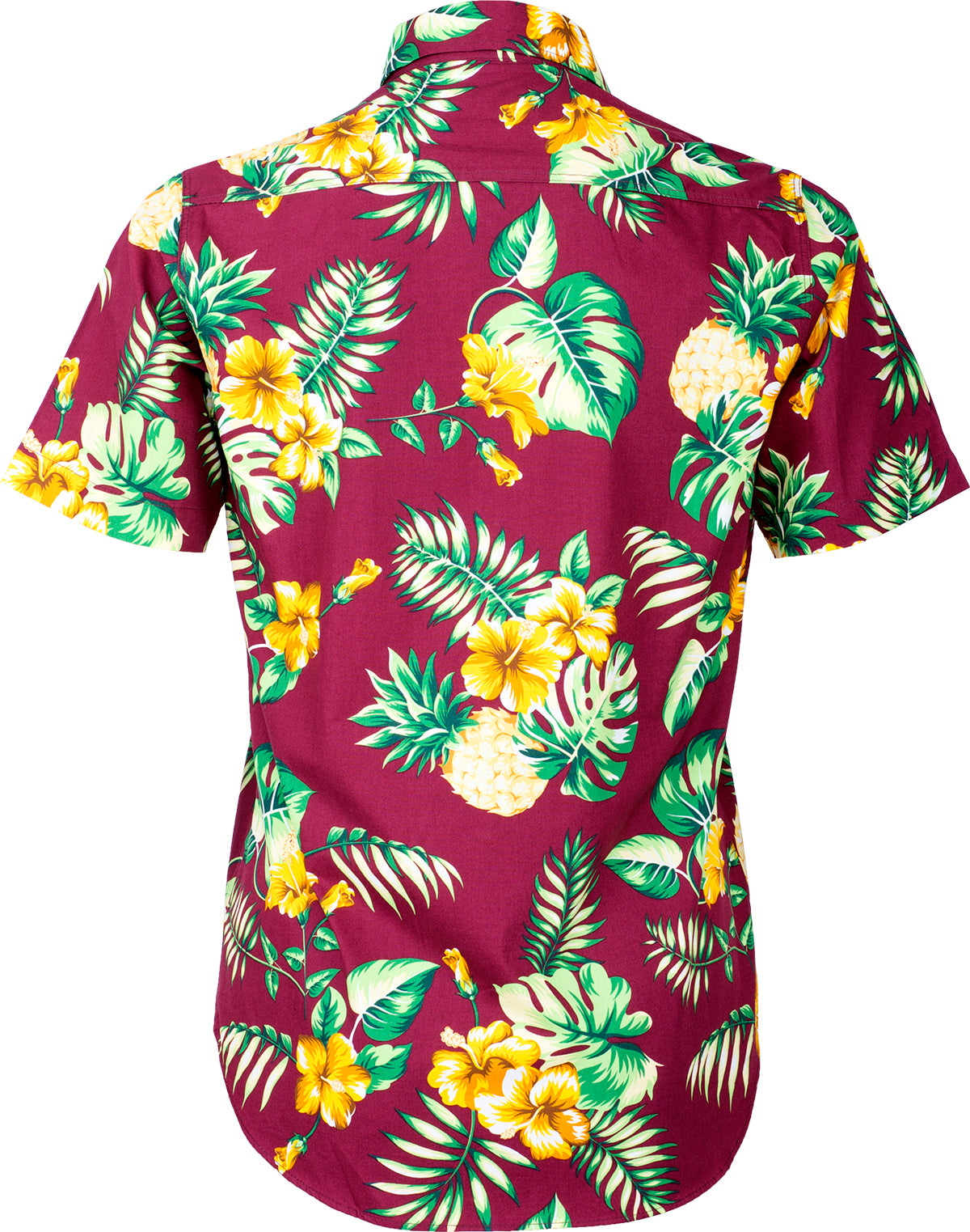 Tropical_MAKANI_Ananas_HIBISKUS_Palm_Leaf_HAWAIIHEMD_Slim_Fit_Rot-4