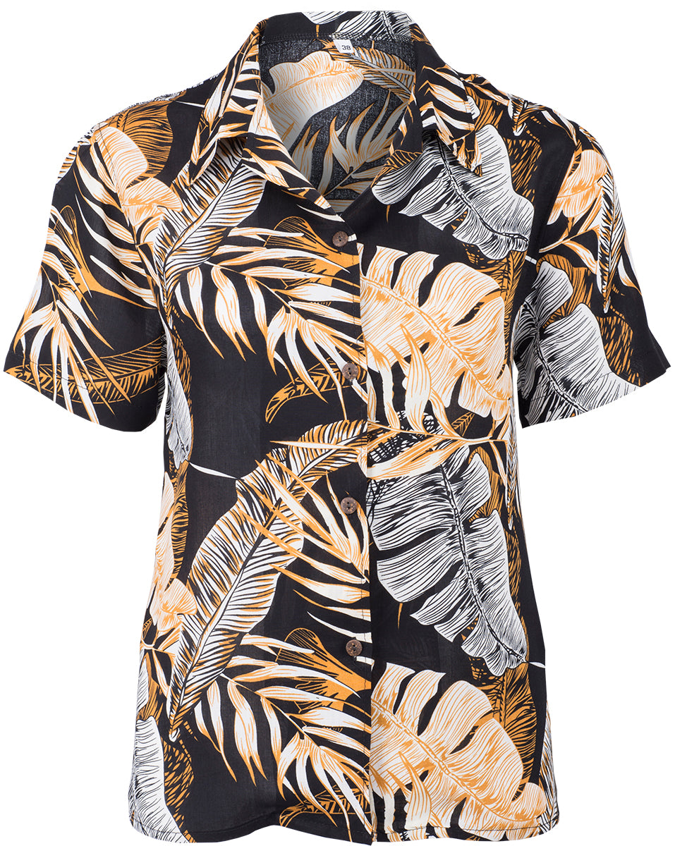 Tropical_MALEA_Retro_PALMENBLaeTTER_Kurzarm_Oberteil_HAWAII_BLUSE-1