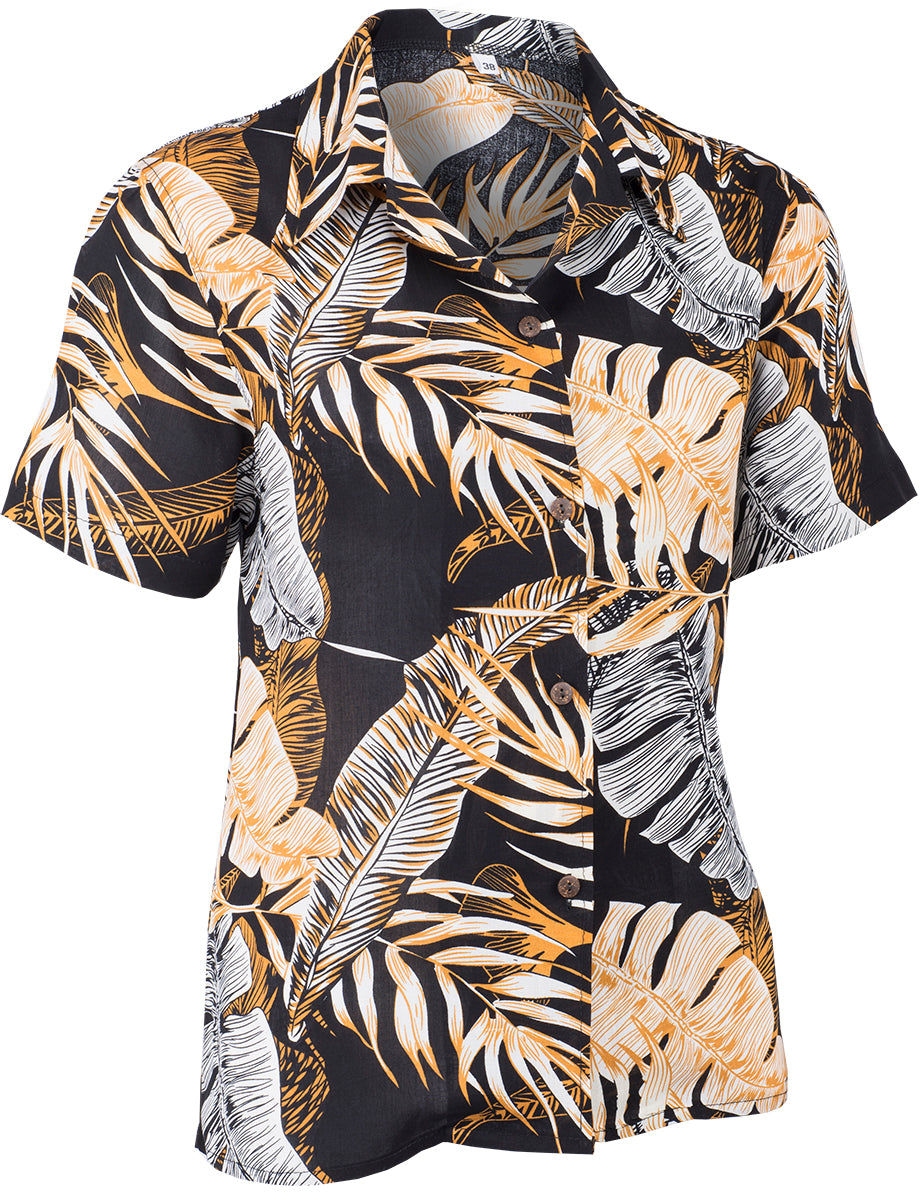 Tropical_MALEA_Retro_PALMENBLaeTTER_Kurzarm_Oberteil_HAWAII_BLUSE-3
