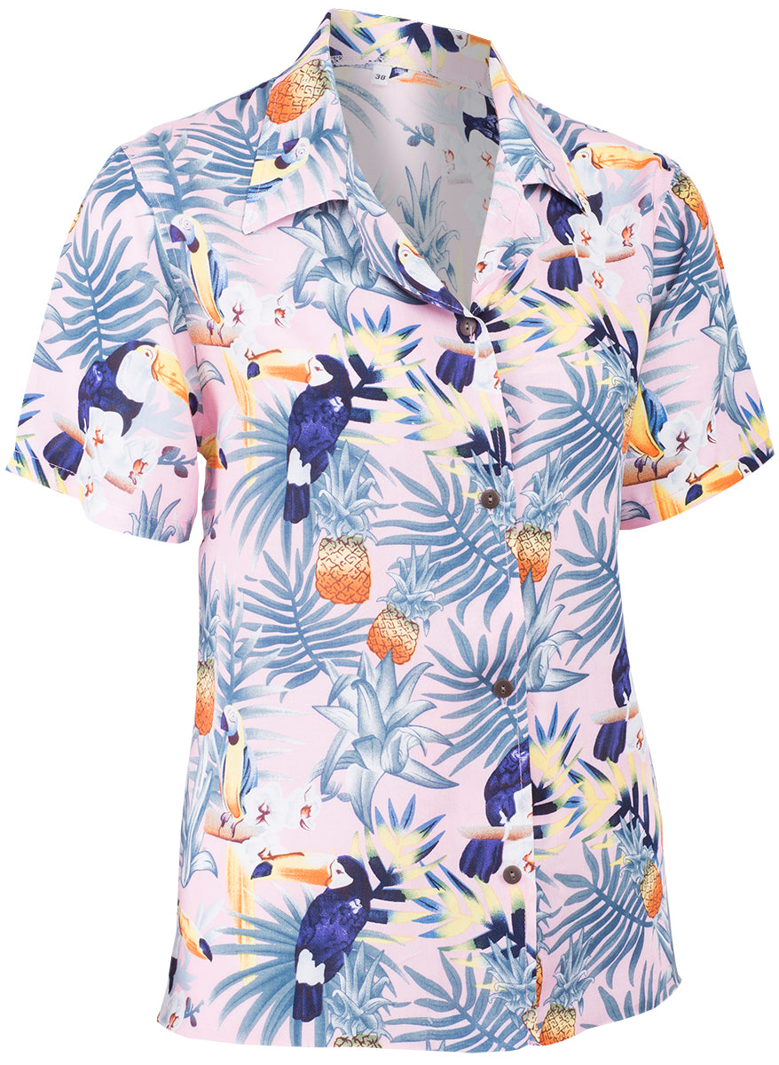 Tropical_MALIE_Ananas_TOUCAN_Pineapple_Kurzarm_Oberteil_HAWAII_BLUSE-3HcaBZM2zK2MQu