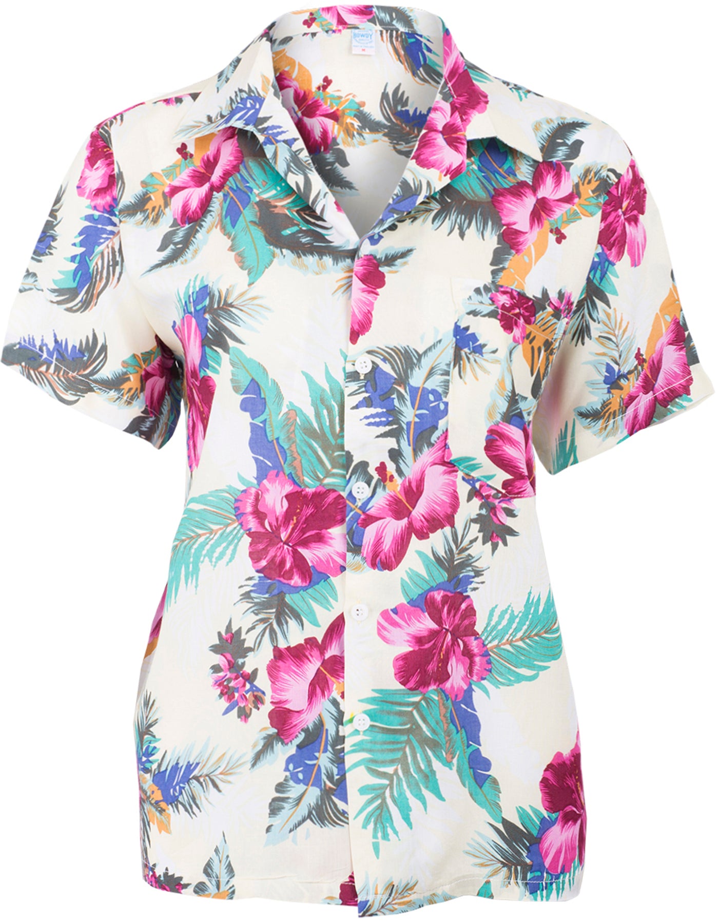Tropical_NEYLA_Palmenblaetter_HIBISKUS_Kurzarm_Oberteil_HAWAII_BLUSE_killer_kirsche_wwei0AUEFBZklX6bIc