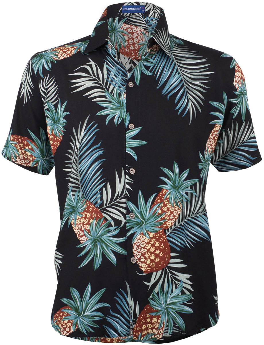 Tropical_TITUS_Pineapple_ANANAS_Palmblatt_Kurzarm_Shirt_HAWAIIHEMD_Schwarz-1NKzGochq9PWWl