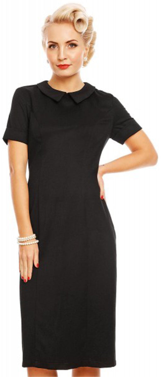 Venus_Van_Chic_TONI_Vintage_Collar_Fitted_PENCIL_DRESS_Bleistifkleid_-_Schwarz-2Thl9yuMYTJj5r