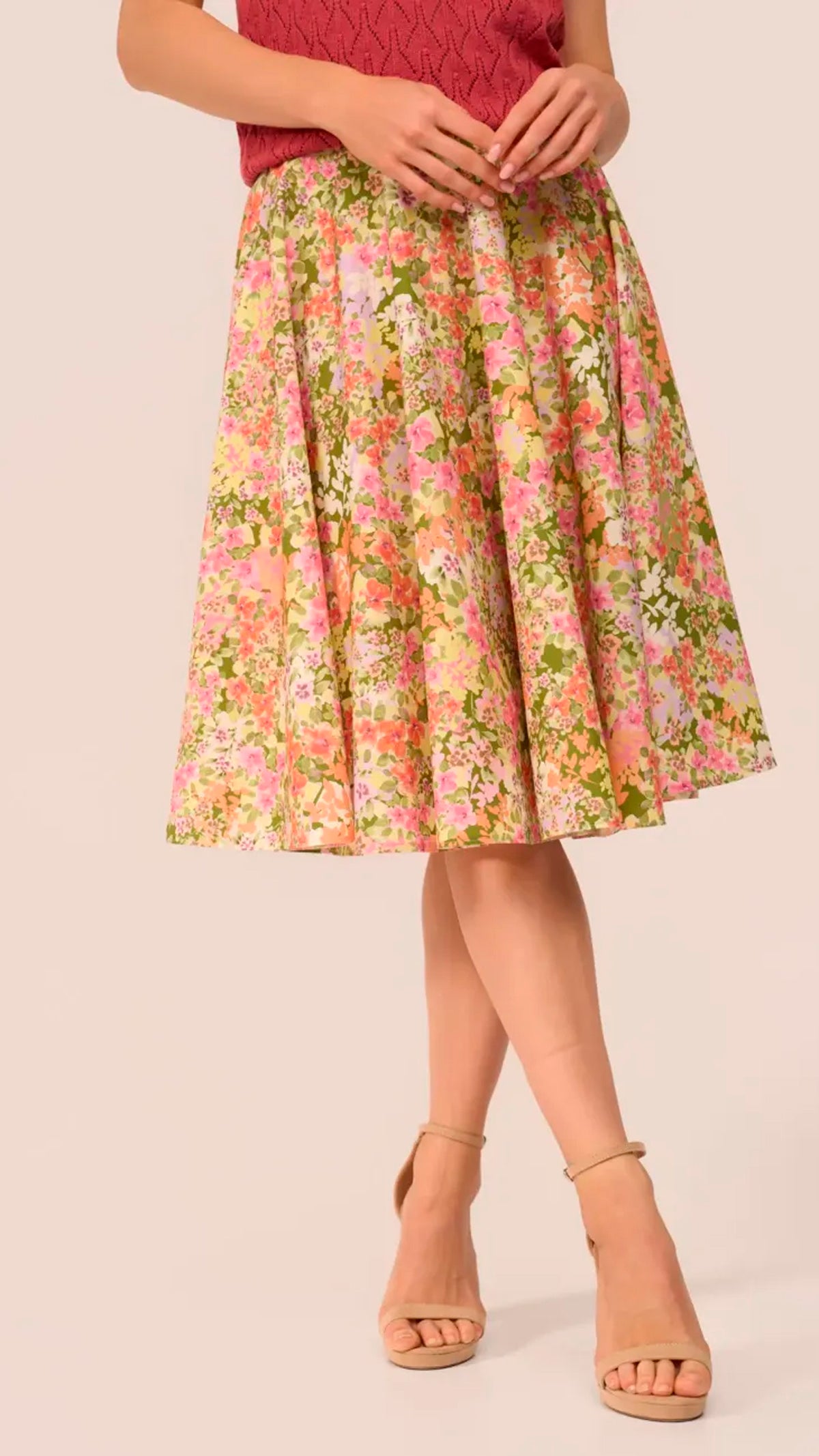 Very Cherry «Monet Garden» Vintage Floral Blüten Retro Circle Skirt / Rock