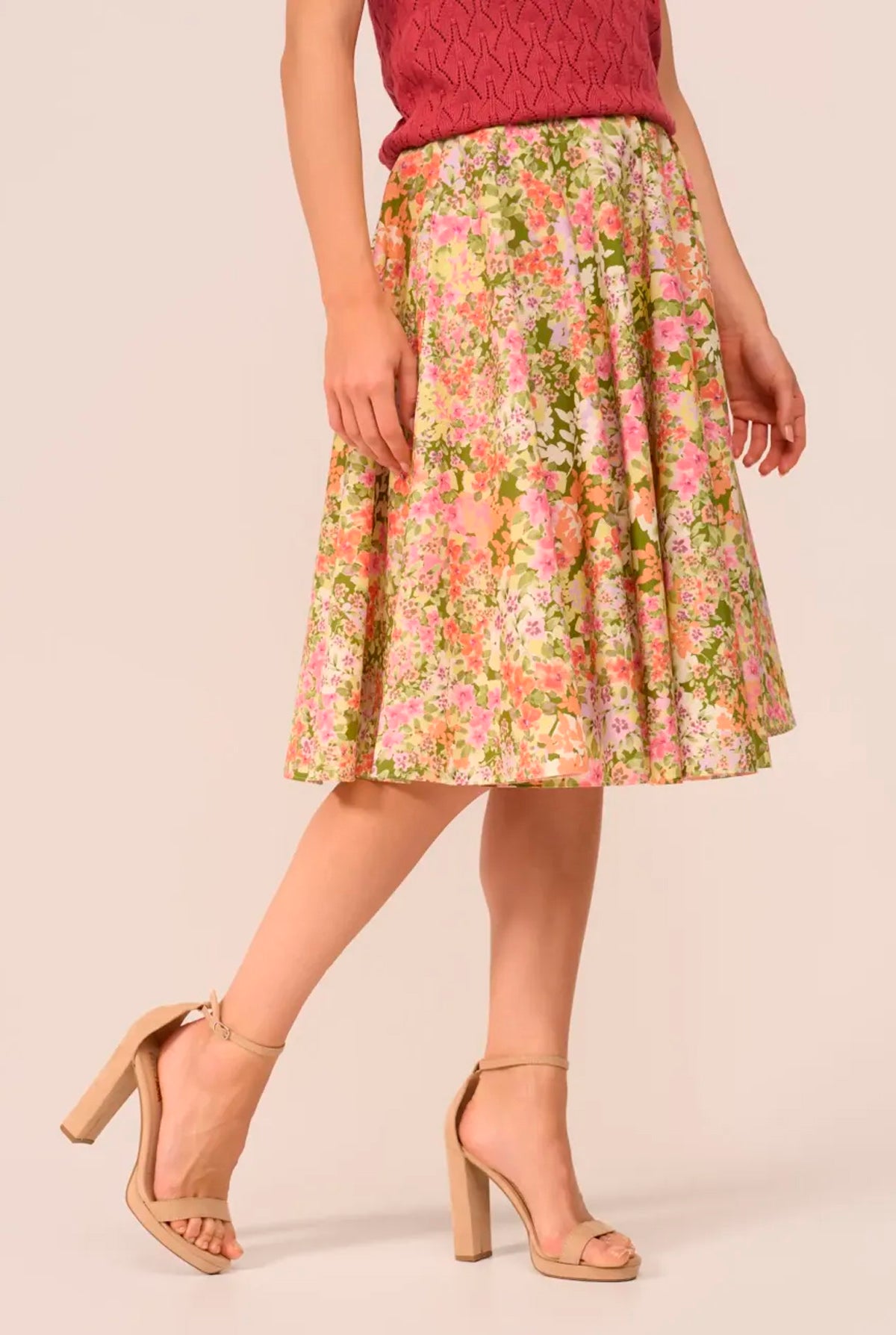 Very Cherry «Monet Garden» Vintage Floral Blüten Retro Circle Skirt / Rock