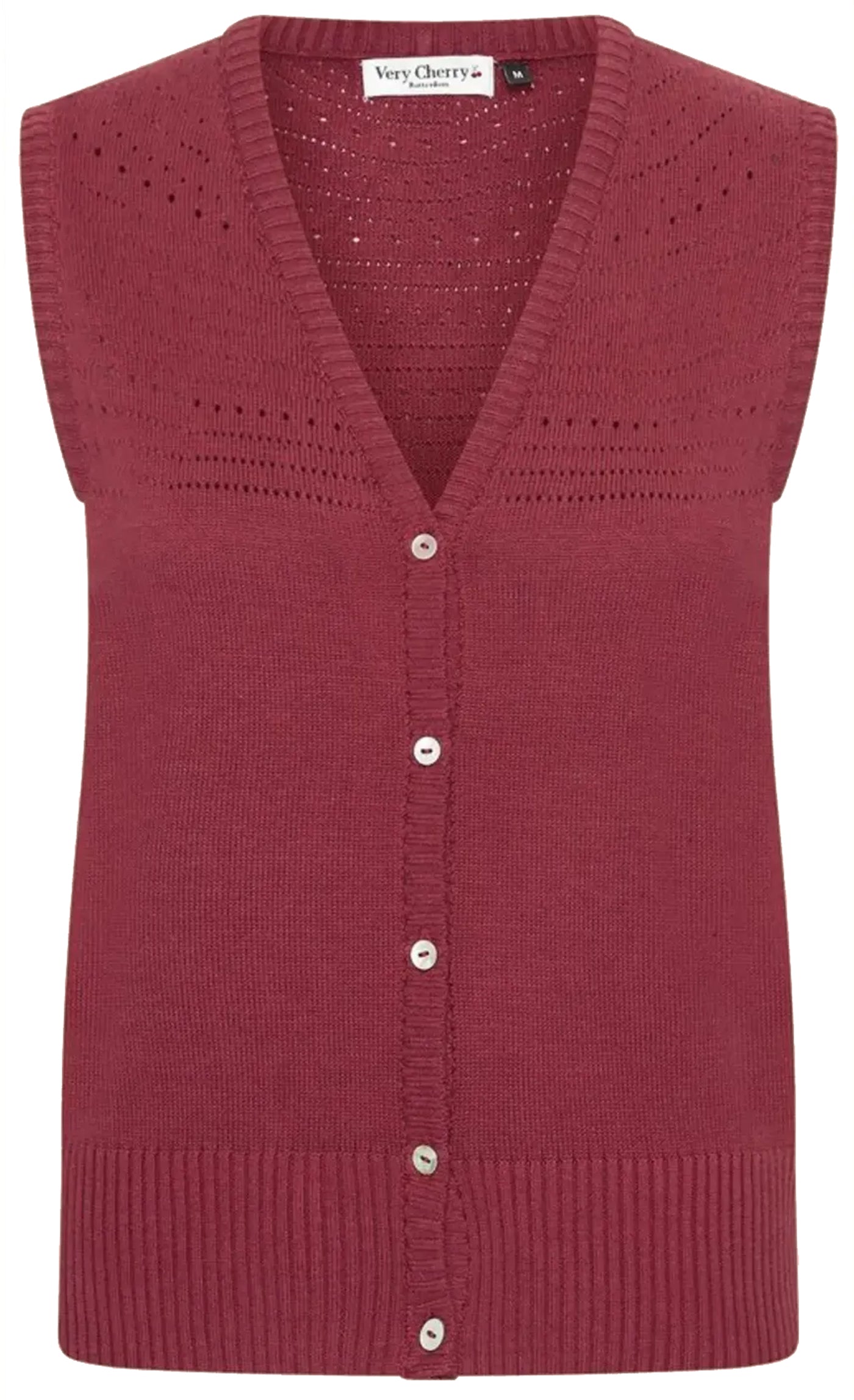 Very_Cherry_BETSY_SPENCER_Feinstrick_Lochmuster_Vintage_Retro_PULLUNDER_Oberteil_-_Marsala_Red-3