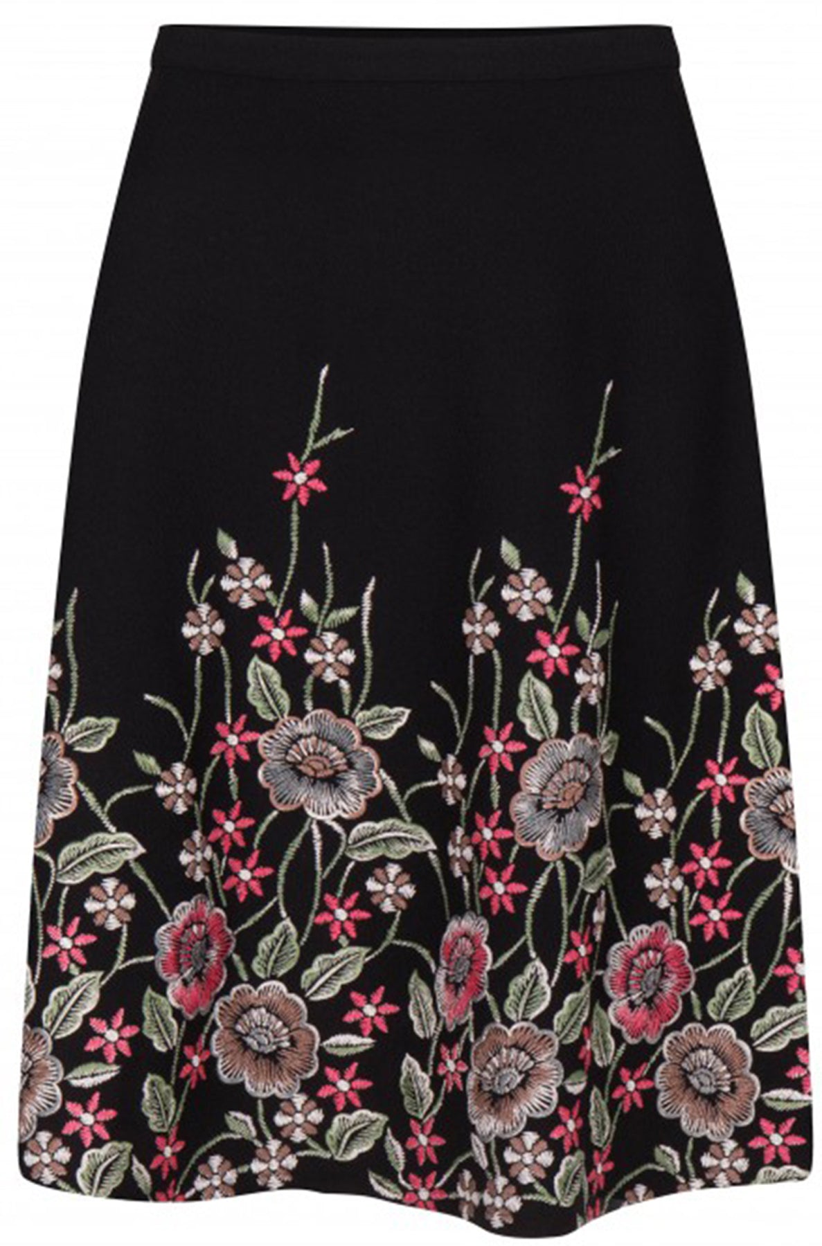 Very_Cherry_BRODERY_AGNESE_Vintage_FLORAL_Blumen_Skirt_ROCK_killer_kirsche