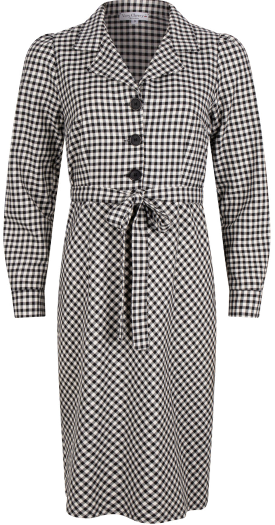 Very_Cherry_DITA_Vintage_VICHY_Check_KARO_Langarm_PENCIL_DRESS_Bleistiftkleid_Killer_Kirsche-1