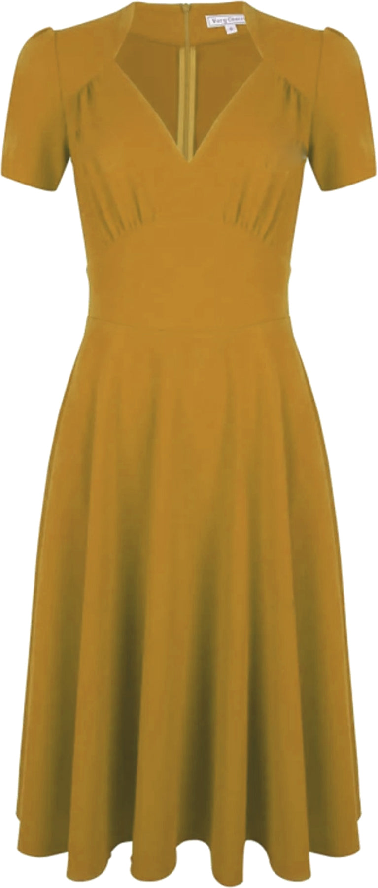 Very_Cherry_HOLLYWOOD_CIRCLE_Jersey_Crepe_SWEETHEART_Kurzarm_SWING_DRESS_Kleid_-_Senfgelb_killer_kirsche_2HU7ahBSjxQtRQ