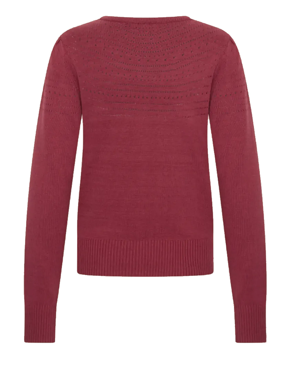 Very_Cherry_LUCIA_VINTAGE_Lochmuster_V-Neck_CARDIGAN_Strickjacke_-_Marsala-3