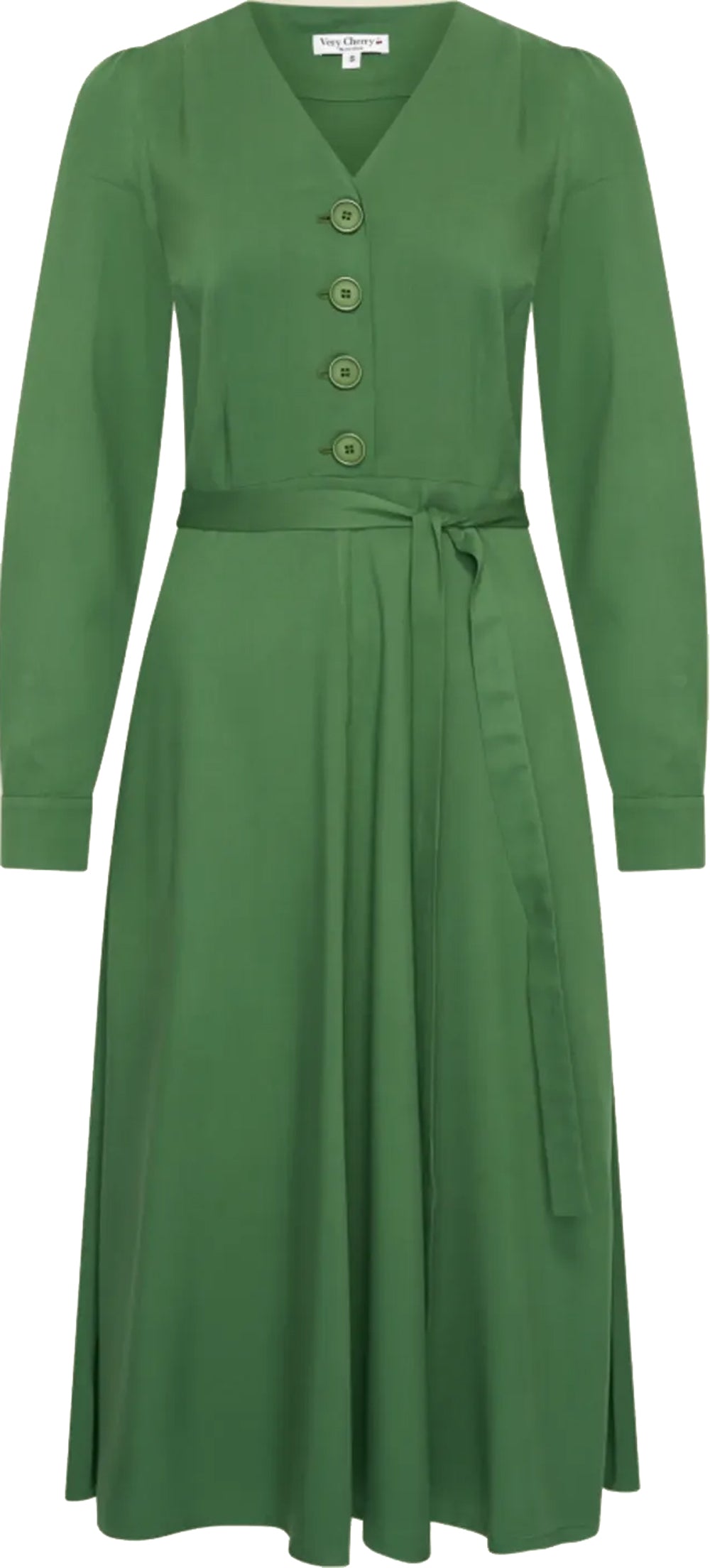 Very_Cherry_MAGNOLIA_OLETTE_Vintage_Retro_Langarm_HEMDKLEID_A-Linie_Dress_-_Gruen-4