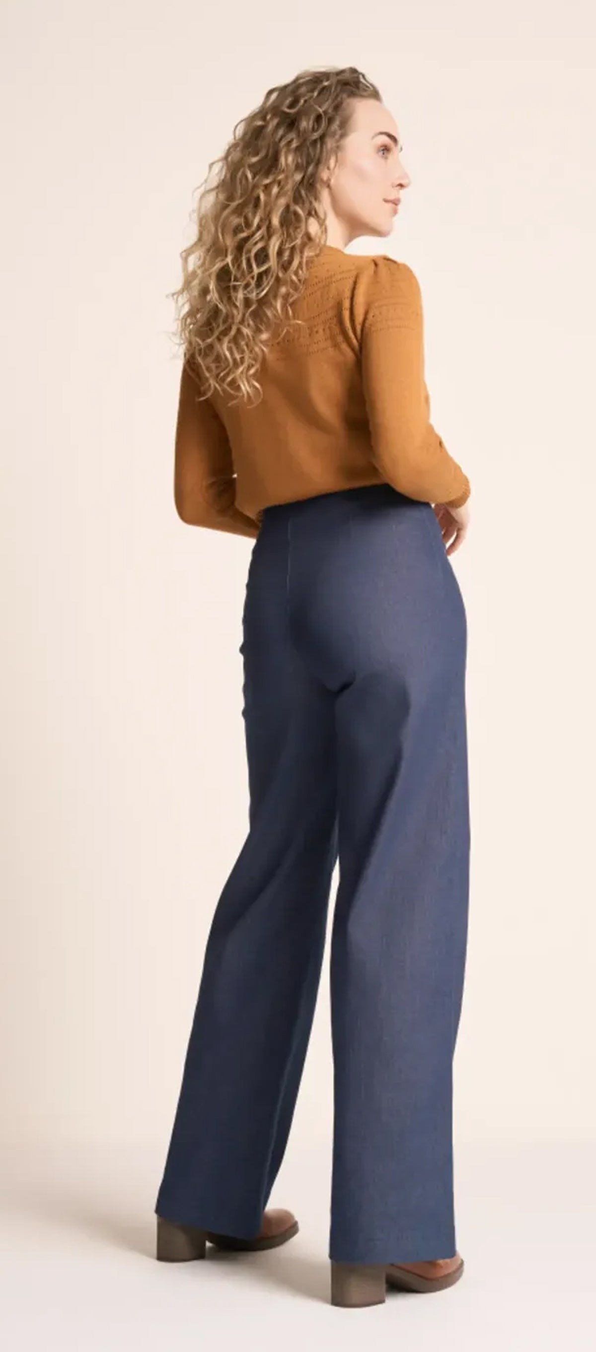 Very_Cherry_MARLENE_DENIM_Retro_PLAIN_High_Waist_HOSE_Pants_Dunkelblau-3