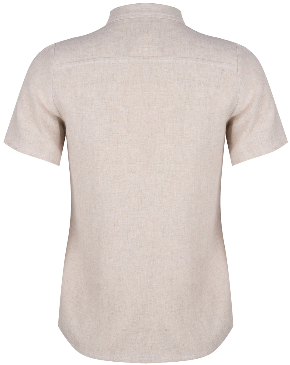 Very_Cherry_MONTMARTRE_Vintage_LINNEN_Kurzarm_Kragen_BLUSE_Blouse_Beige_kille_rkische_2ifUDPaWBNWSLV