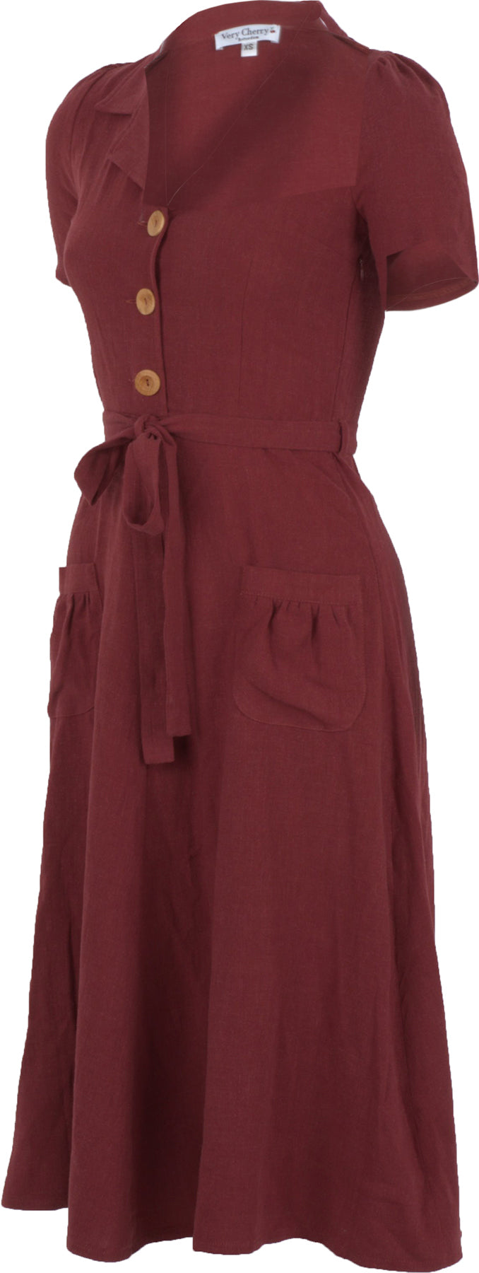 Very_Cherry_REVERS_LINNEN_PRIORAT_Kurzarm_A-LINIE_DRESS_Hemdkleid_Dunkelrot_Killer_Kirsche-2DB0HpTEcdWuq6