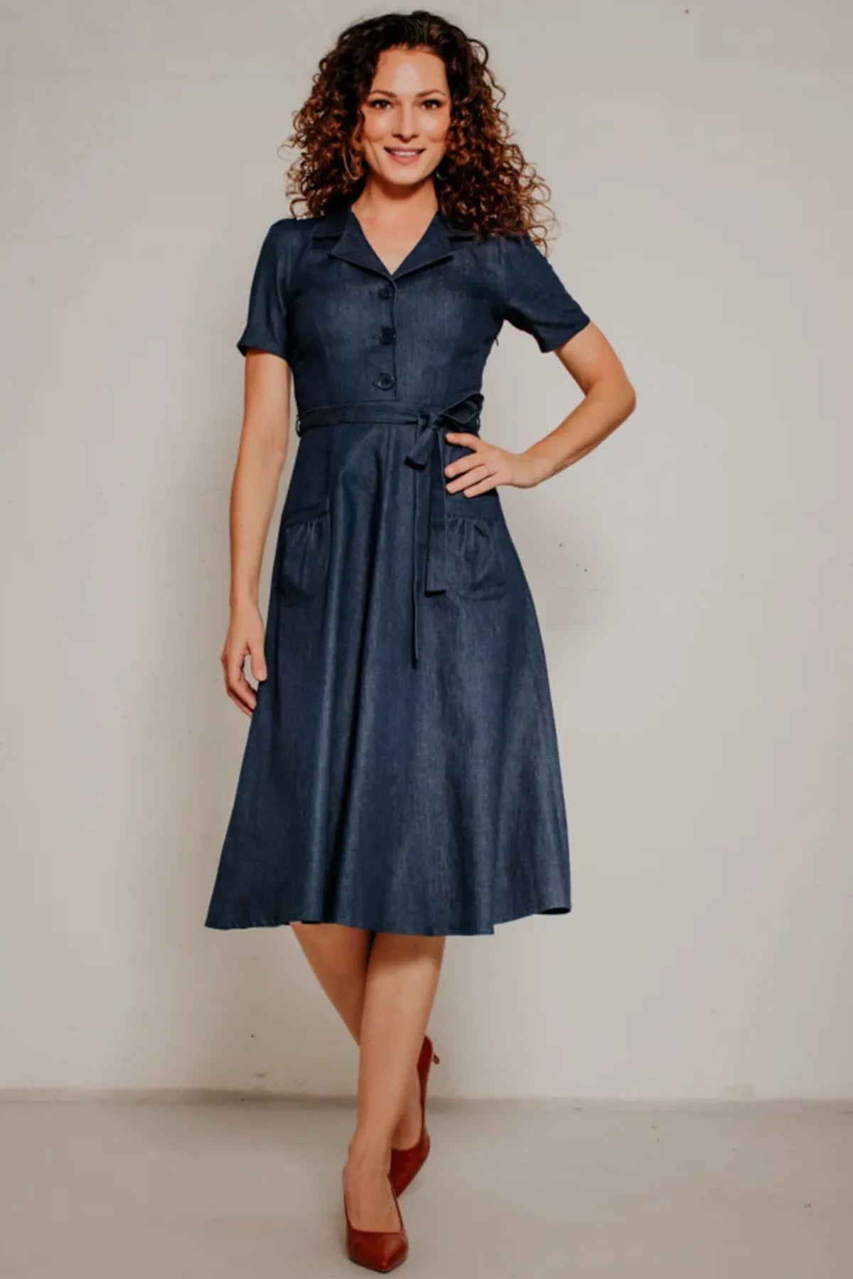 Very_Cherry_REVERS_VINTAGE_DENIM_50s_Jeans_Kurzarm_SWING_DRESS_Hemdkleid_killer_kirsche_0uaoV8NRMjX53f