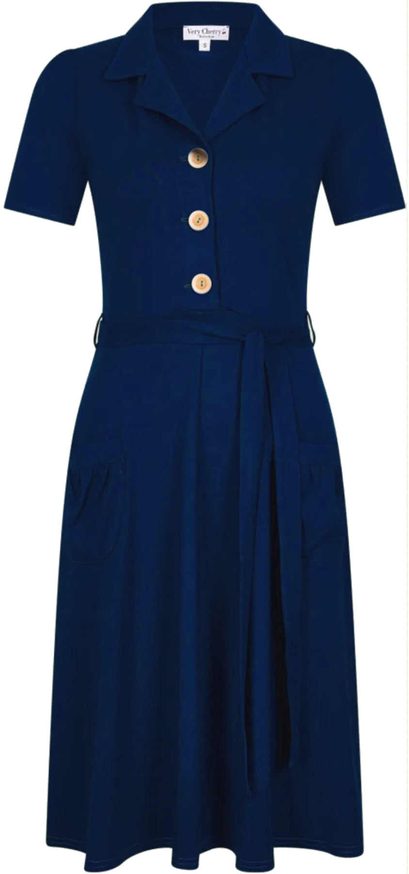 Very_Cherry_REVERS_VINTAGE_PLAIN_50s_Kurzarm_SWING_DRESS_Kleid_-_Navy_killer_kirsche_4KMoNv1FGB7dsK