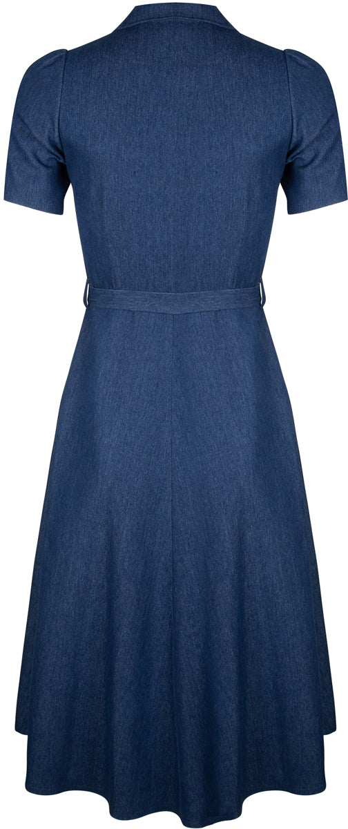 Very_Cherry_REVERS_Vintage_DENIM_50s_Jeans_Kurzarm_SWING_DRESS_Hemdkleid_killer_kirsche_1