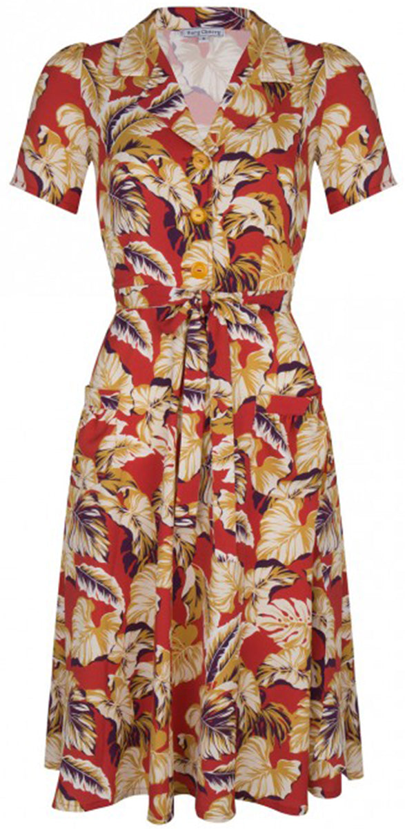 Very_Cherry_REVERS_Vintage_HIBISKUS_BUTTONED_Kurzarm_DRESS_Kleid-1PHNl2zvK594Hs