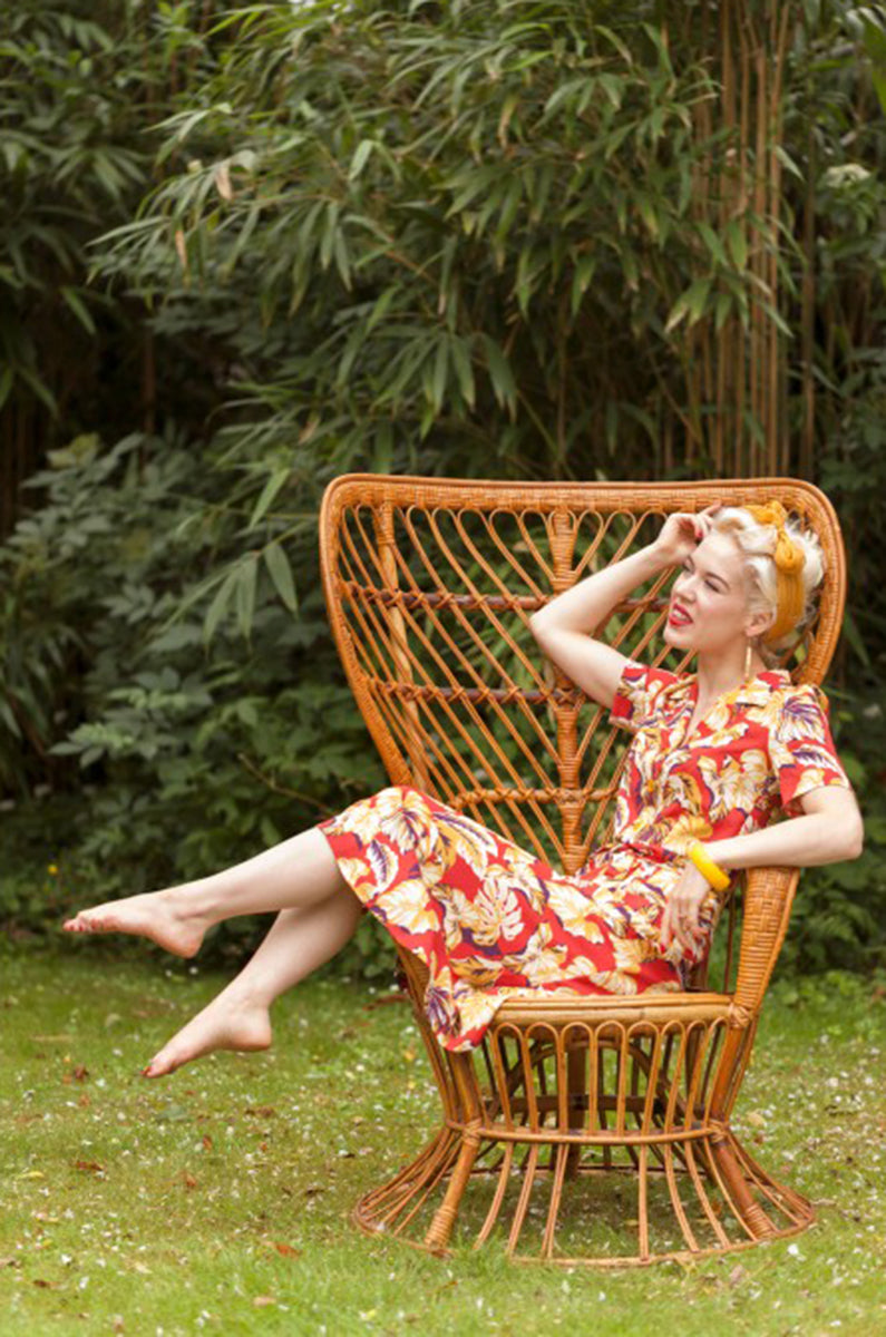 Very_Cherry_REVERS_Vintage_HIBISKUS_BUTTONED_Kurzarm_DRESS_Kleid-2UFoxWwTyUAD2e