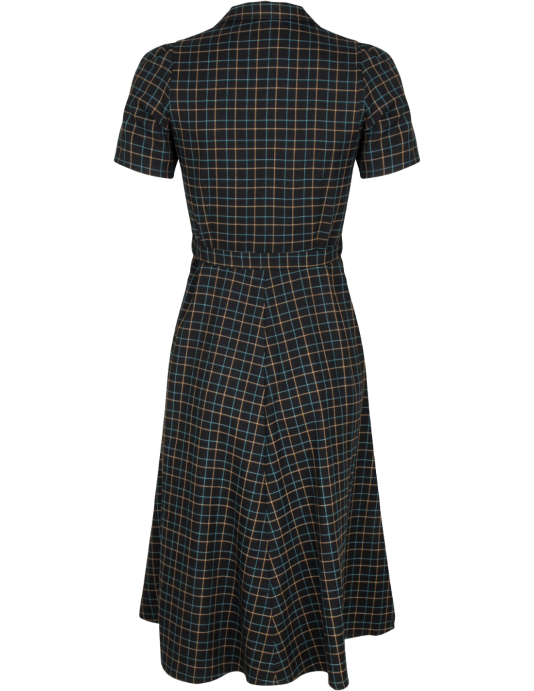 Very_Cherry_REVERS_Vintage_TATOU_RUIT_50s_Karo_Kurzarm_SWING_DRESS_Kleid-2