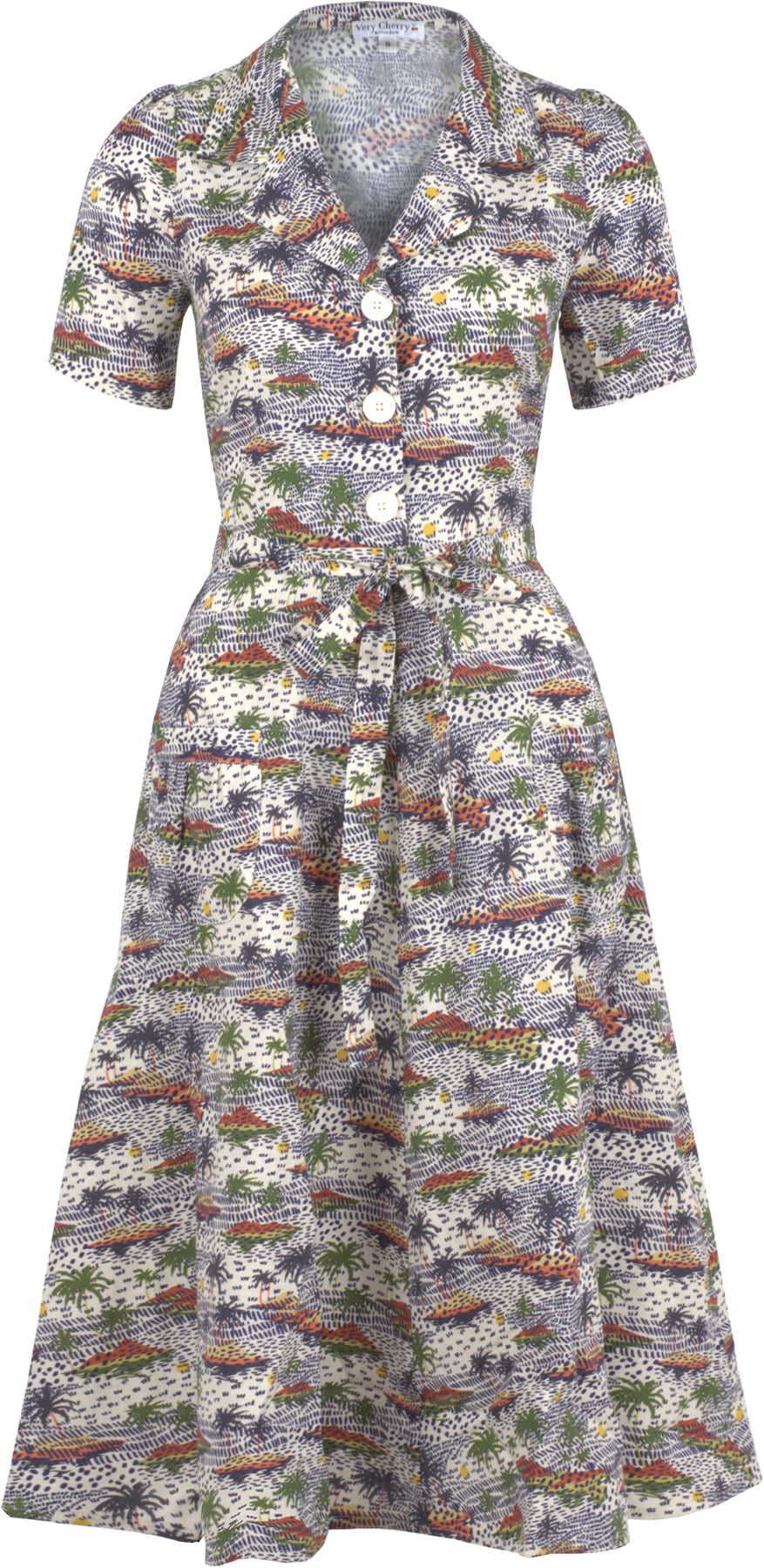 Very_Cherry_revers_tikki_tropisch_kurzarm_swing_kleid_killer_kirsche_1