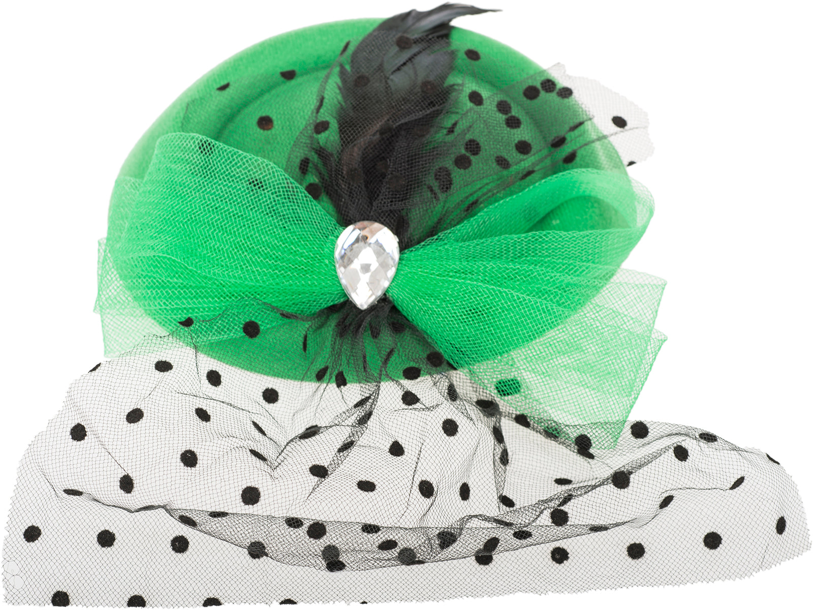 Vintage_ANGELINA_Kristall_BOW_Polka_Dot_PILLBOX_Hut_HEADPIECE-4