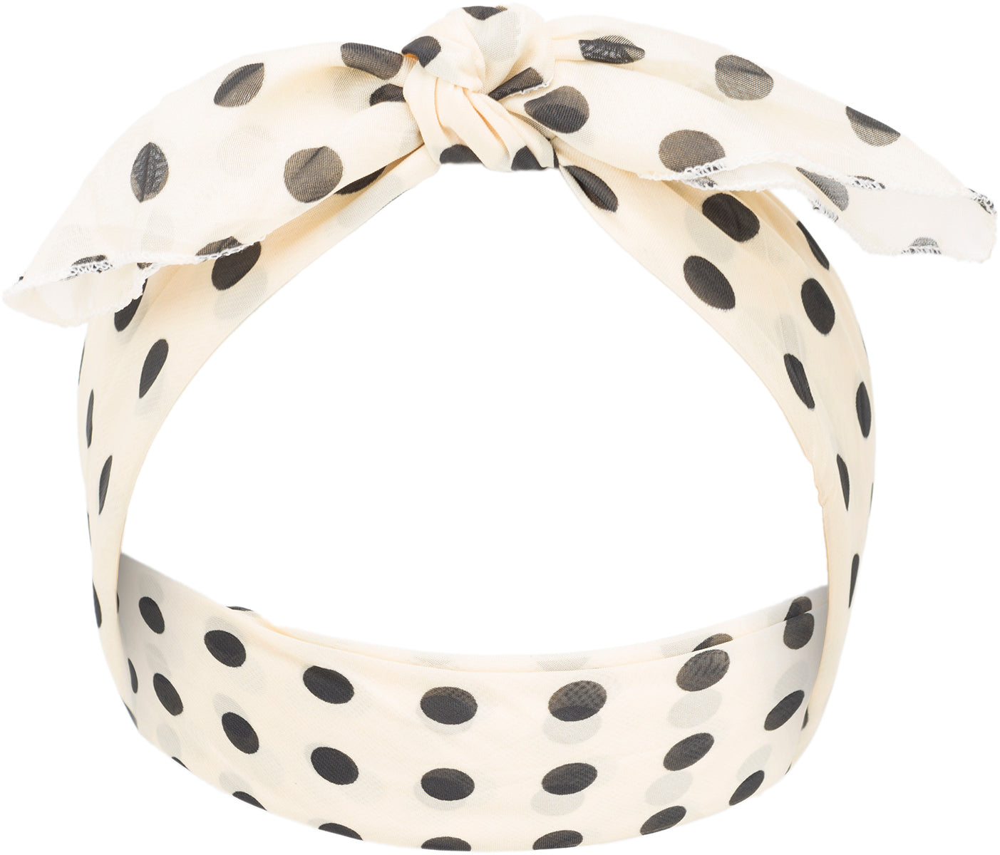 Vintage_BEXLEY_Polka_Dot_CHIFFON_Punkte_Hair_Band_Haarband_BANDANA-1