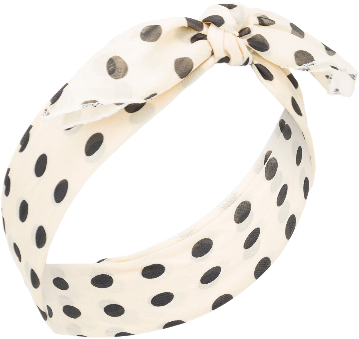 Vintage_BEXLEY_Polka_Dot_CHIFFON_Punkte_Hair_Band_Haarband_BANDANA-2