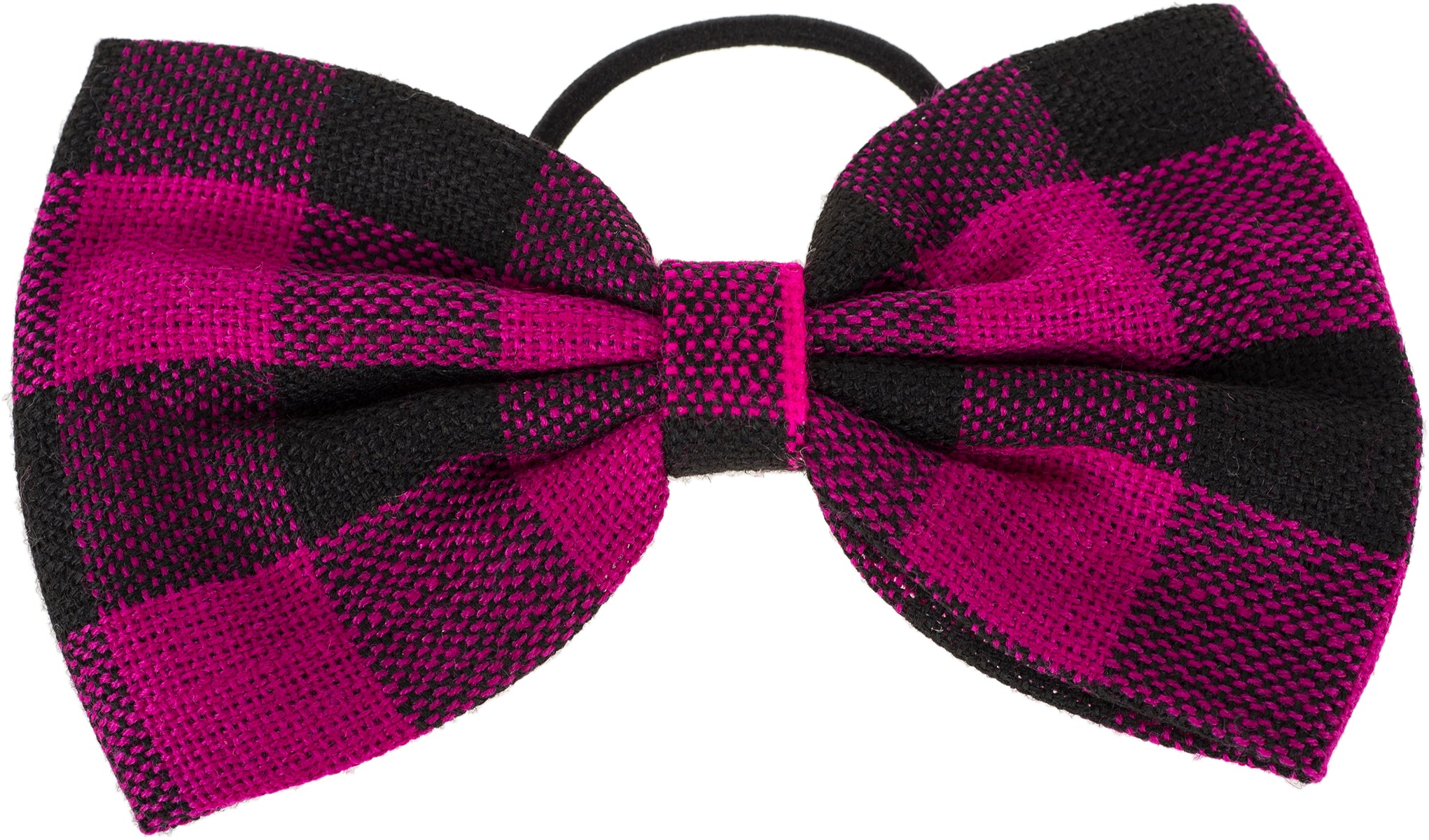 Vintage_BIG_BOW_Schleife_KARO_Plaid_CHECK_Zopfband_HAARGUMMI-4b9TElO9EFu63V