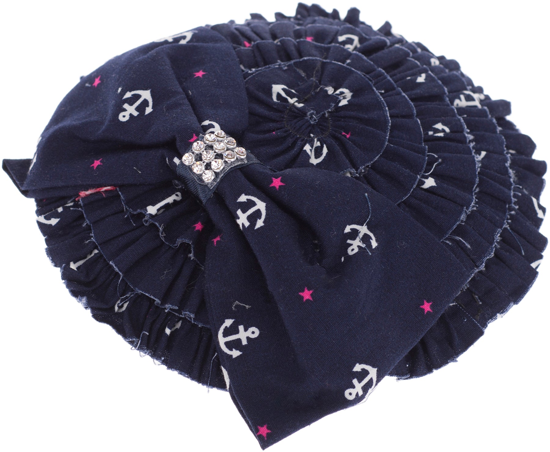 Vintage_CARYN_Ruffle_Nautical_Sailor_ANCHOR_Anker_PILLBOX_Huetchen_Fascinator_-_Dunkelblau_killer_kirscheAeJOxtSWDl3cH