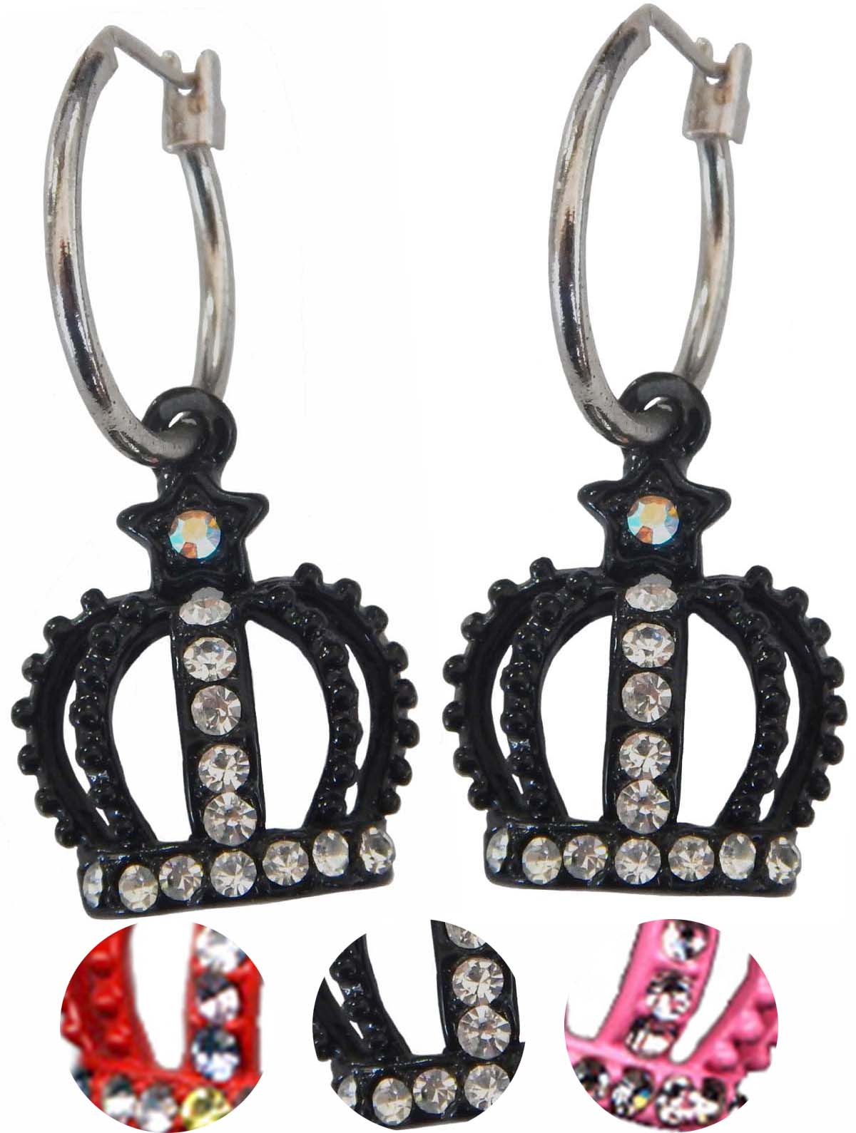 Vintage_CROWN_Krone_Strass_CREOLEN_Ohrringe_kollEKaw6aHSfFFSd