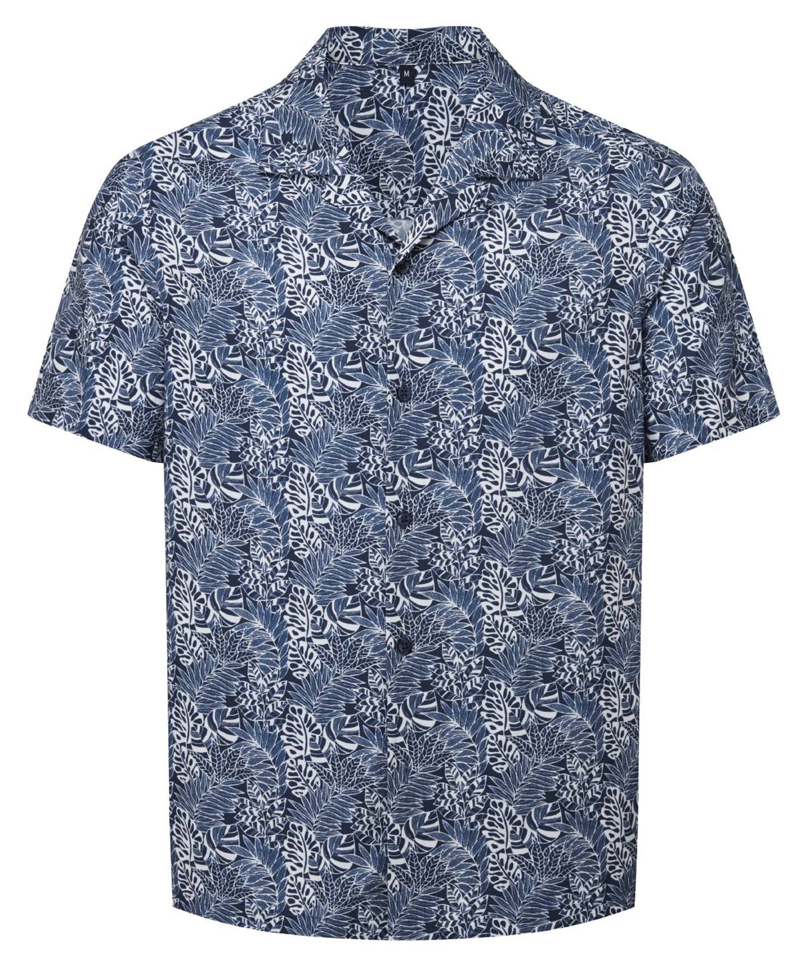 Vintage_Classic_LEAF_ALLOVER_Hawaii_Shirt_HEMD__Kurzarmhemd_-_Blau-66unQlSfuZZYW9z