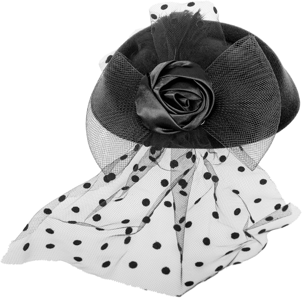 Vintage_DELA_Rose_BOW_Polka_Dot_PILLBOX_Hut_HEADPIECE-18ldrwYxsYeuq3