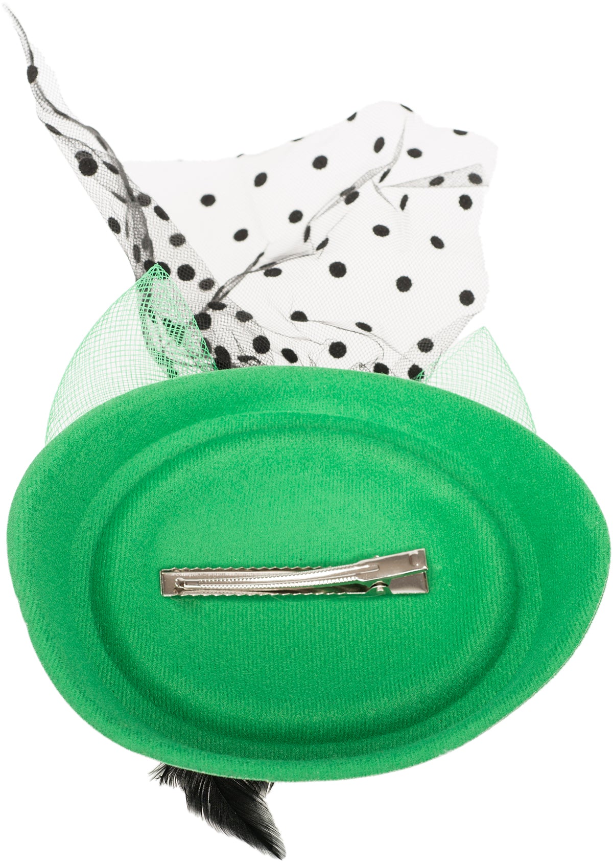 Vintage_DELA_Rose_BOW_Polka_Dot_PILLBOX_Hut_HEADPIECE-6