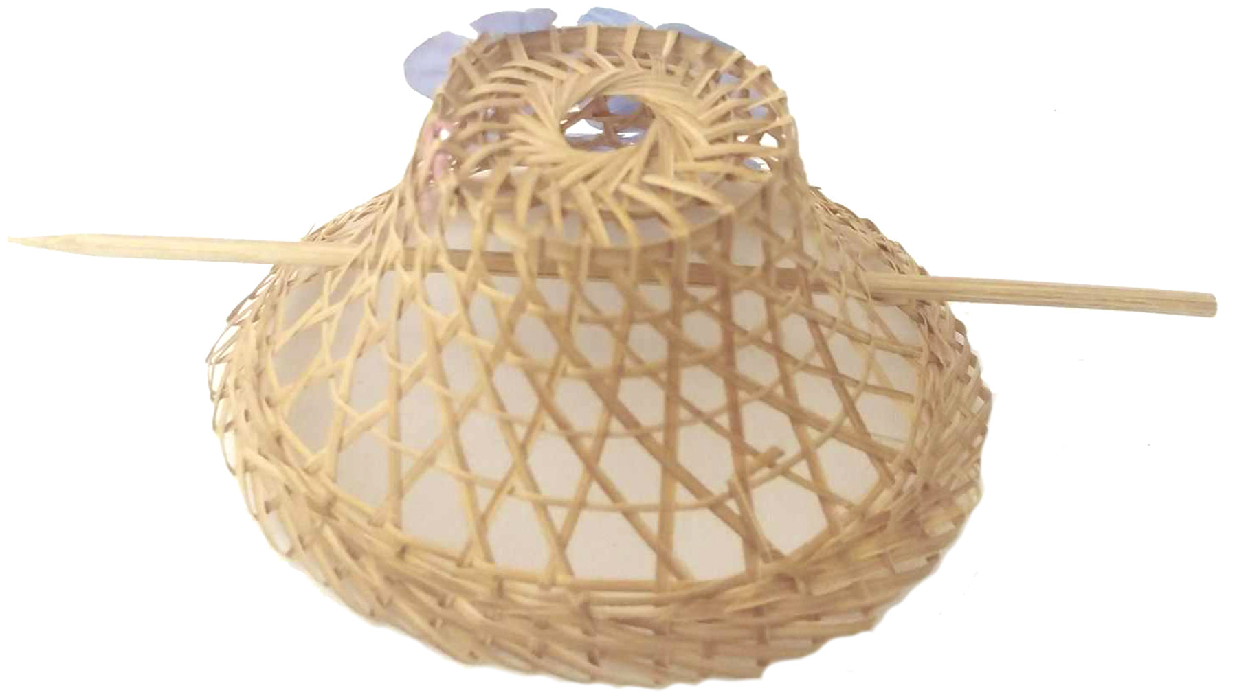 Vintage_HEADPIECE_Strohuetchen_BLueTEN_Haarspange_-_Flieder_killer_kirsche_2