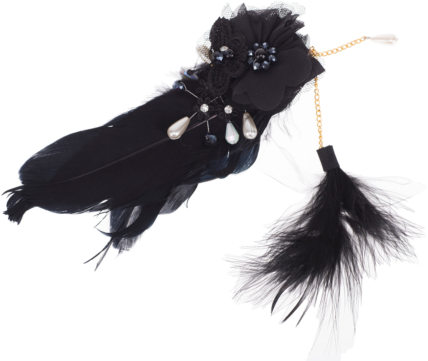 Vintage_JOLEEN_Blumen_PERLEN_Floral_FEDER_FLAPPER_Haarspange_Clip-4
