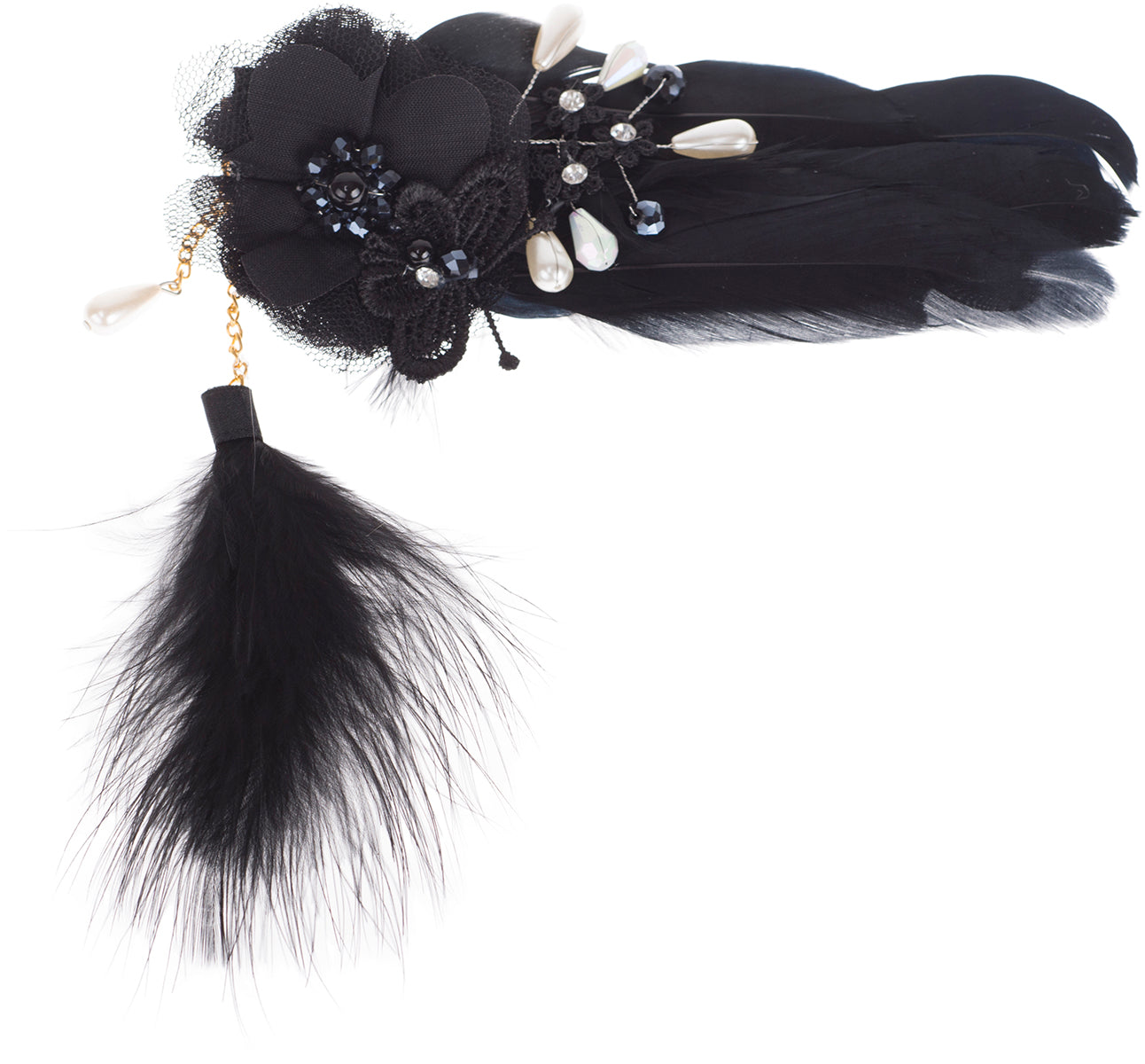 Vintage_JOLEEN_Blumen_PERLEN_Floral_FEDER_FLAPPER_Haarspange_Clip-5