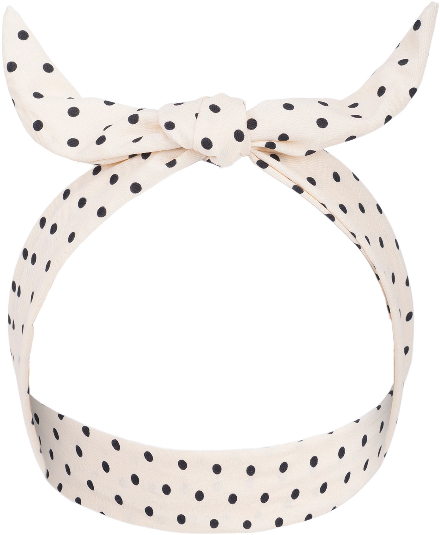 Vintage_KATJA_Punkte_POLKA_DOT_Retro_HAARBAND_Hair_Band_weiss_killer_kirsche