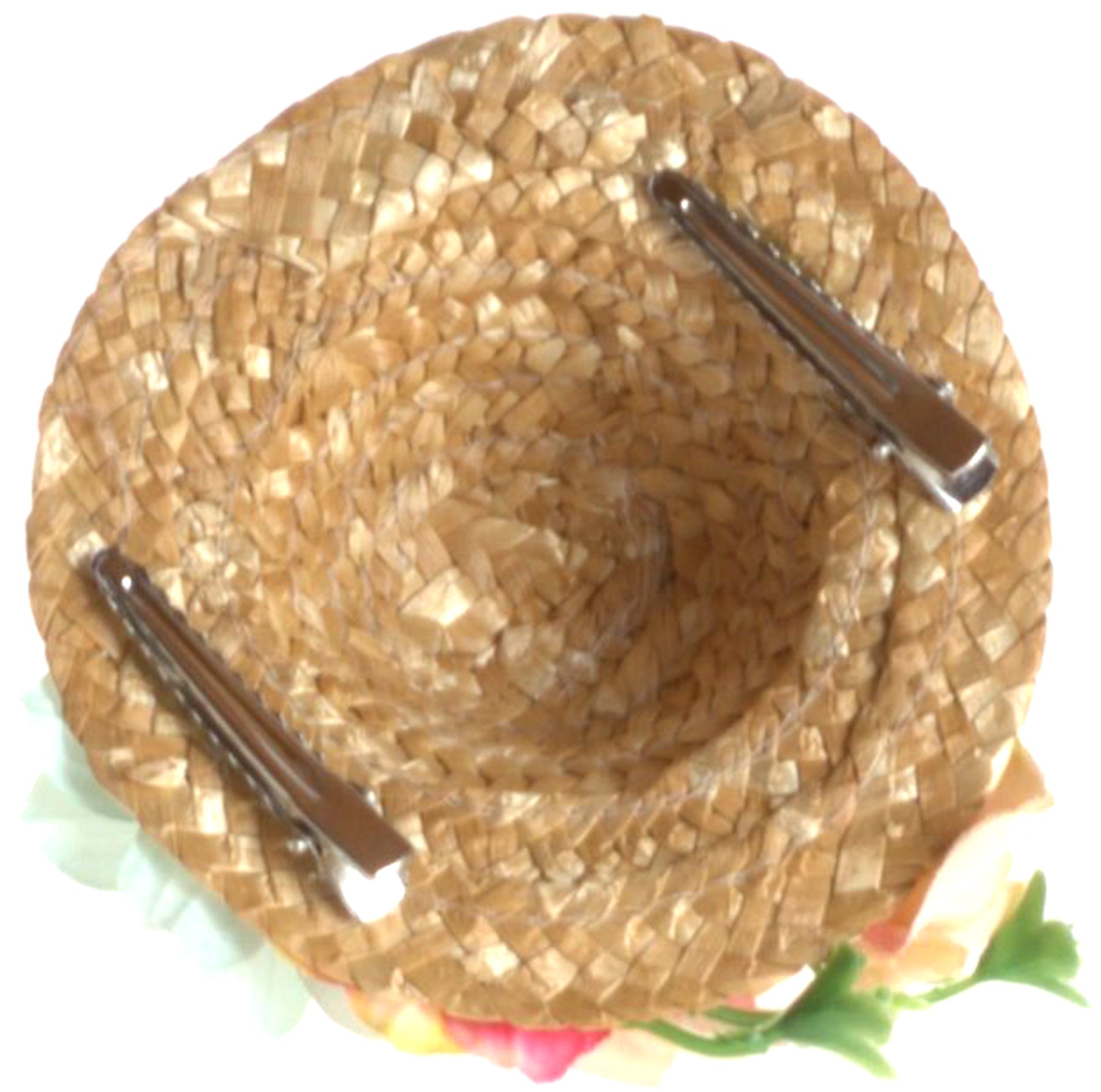 Vintage_LIORA_FLOWERS_Strohhuetchen_BLueTEN_Haarteil_HEADPIECE_Hut_Killer_Kirsche-4